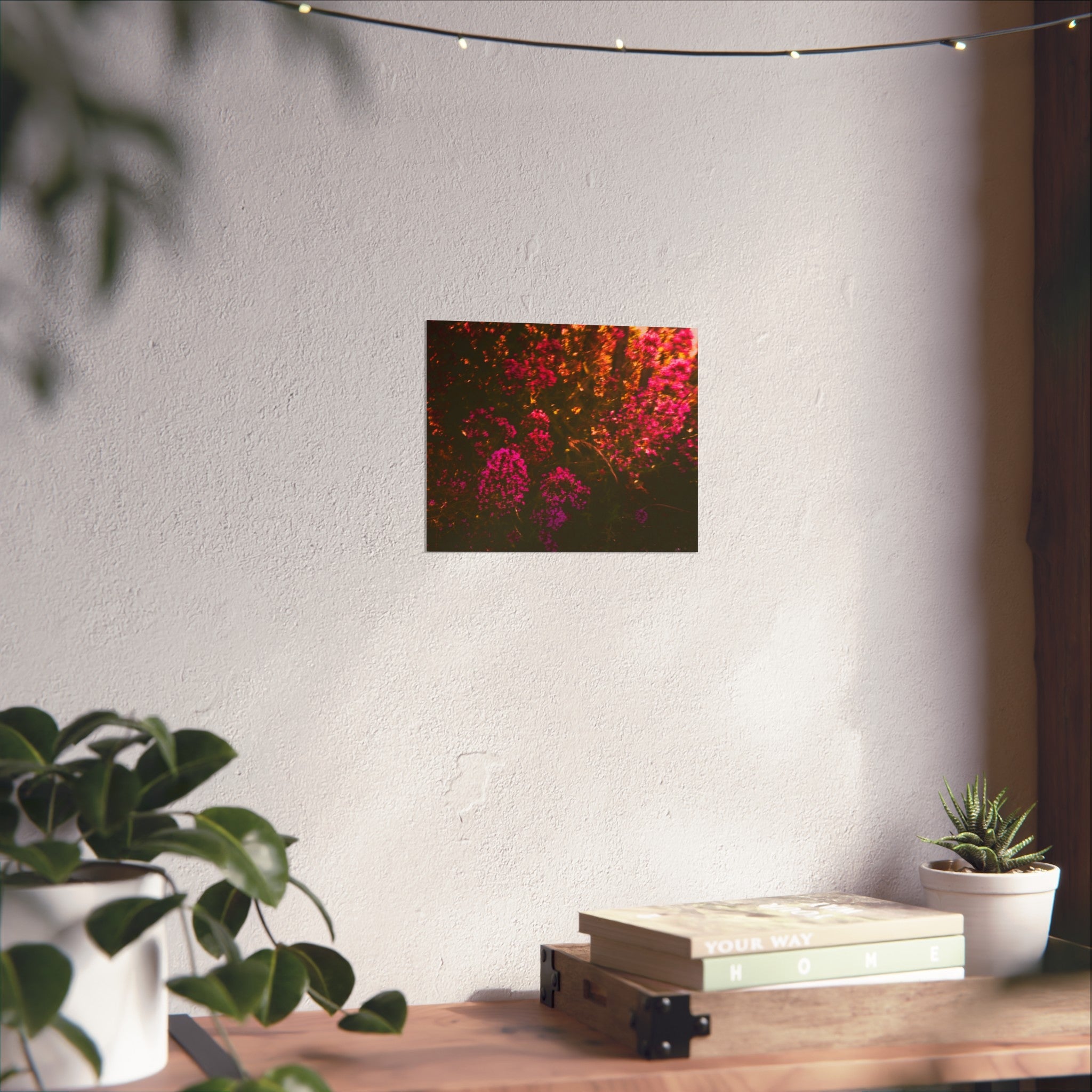Kunstdruck — Stimmungsbild Pink Wildblumen Fotografie
