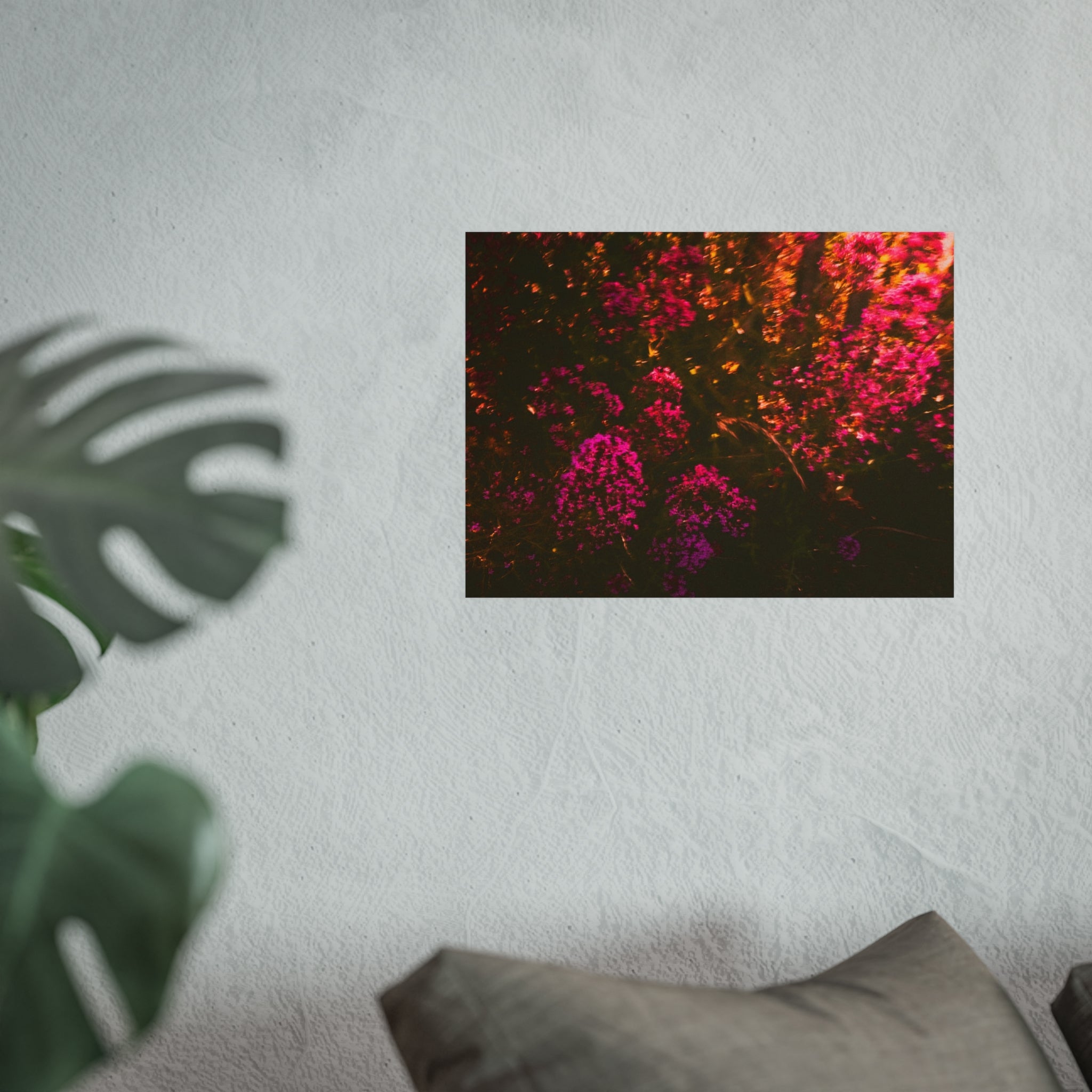 Kunstdruck — Stimmungsbild Pink Wildblumen Fotografie