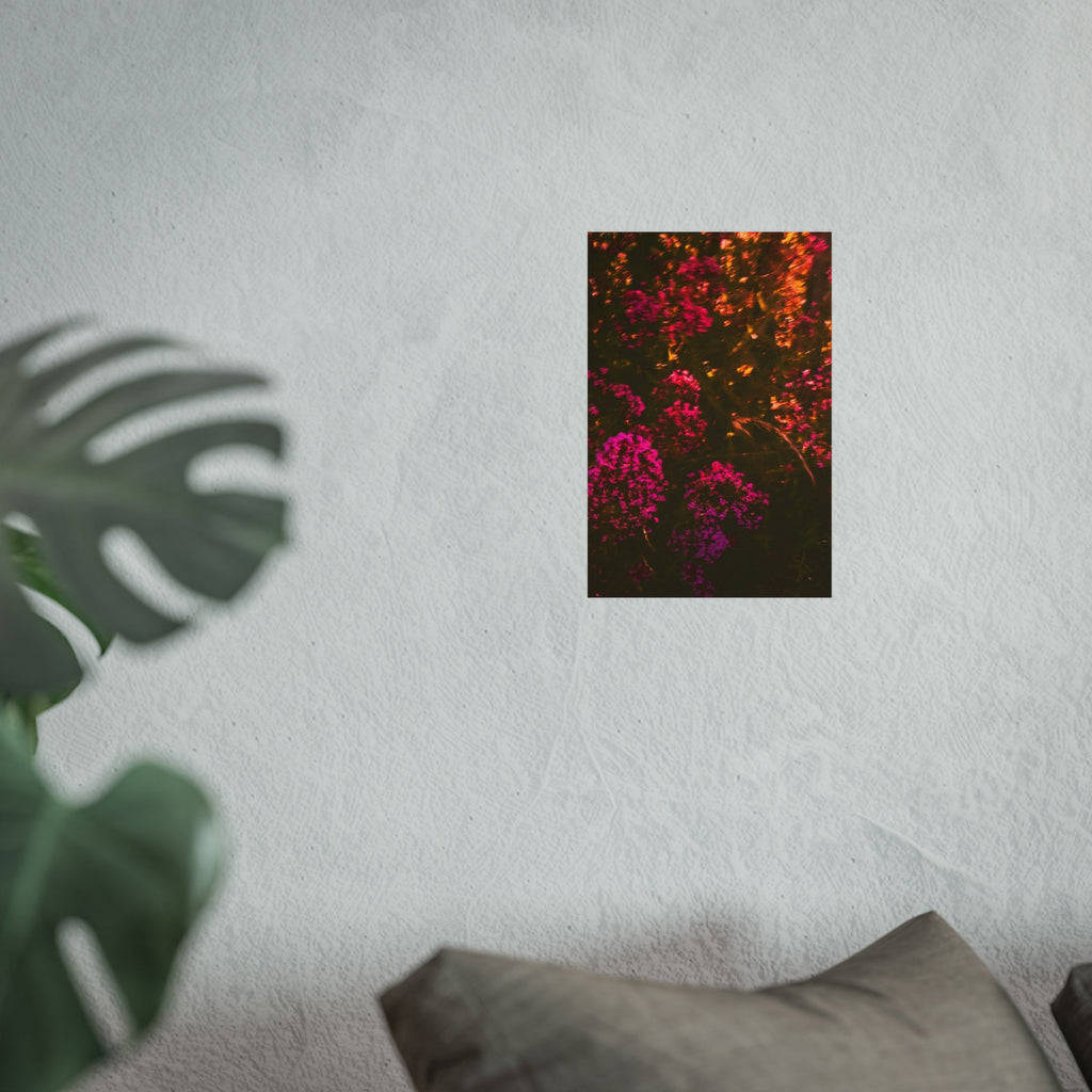 Kunstdruck — Stimmungsbild Pink Wildblumen Fotografie